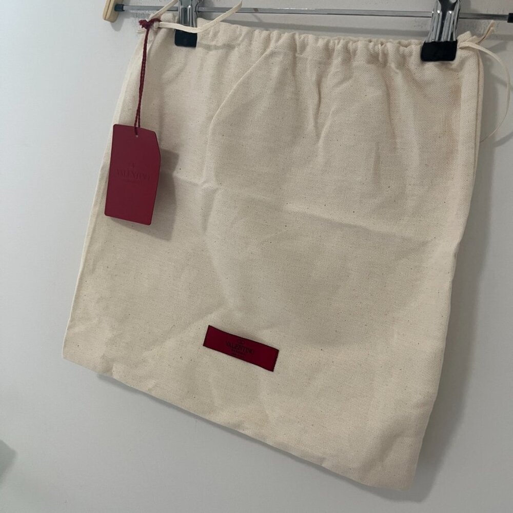 Valentino White Canvas Dustbag - Picture 3 of 4